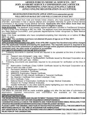 Indian Army Recruitment 2017| Join as SSC Officer with Armed Forces Medical Services, Apply Here