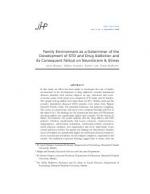 Family Environment as a Determiner of the Development of STD and Drug Addiction and its Consequent Fallout on Neuroticism & Stress by Anita Sharma, Shilpa, Natasha, Kartar and Dalip Malhotra