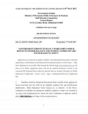 SSCCR Recruitment 2017|113 Vacancies for Jr Engineer, Scientific Assistant and Other, Apply Here 