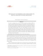 THE QUALITY OF WORKING LIFE IN RELATION TO MENTAL HEALTH OF BANK EMPLOYEES by Patiraj Kumari and Pooja Khanna