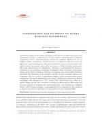 GLOBALIZATION AND ITS IMPACT ON HUMAN RESOURCE MANAGEMENT by Mihir Kumar Shome