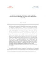 A STUDY OF SOCIAL DISTANCE AND MARITAL ADJUSTMENT OF WORKING AND NON-WORKING WOMEN by Veena Katyal