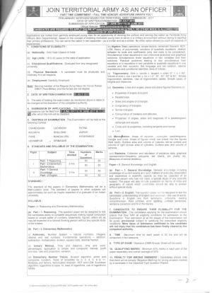 Indian Army Recruitment 2017 |Enflame Your Martial Spirits, Join Territorial Army as an Officer