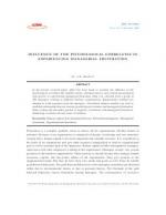 INFLUENCE OF THE PSYCHOLOGICAL CORRELATES IN EXPERIENCING MANAGERIAL FRUSTRATION by Dr. A.K. Mishra