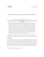 FRINGE BENEFIT TAX: CONCEPT AND COMPLIANCE by Rahul Kumar Singh and Pradeep Kr. Srivastava