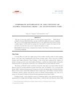 CORPORATE GOVERNANCE IN THE CONTEXT OF GLOBAL FINANCIAL CRISIS – AN ACCOUNTANTS VIEW by Vinay K. Nangia and Samiksha Jain