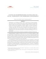 A STUDY ON ENTREPRENEURIAL SUCCESS, ROLE OF SOCIAL COMPETENCE AND IMPRESSION MANAGEMENT by Resmi Ann Thomas and T.J. Kamalanabhan