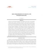 SKILL REQUIREMENT IN TRAVEL AND TOURISM INDUSTRY by T. Subash