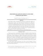 DOES PRICE ELASTICITY EFFECT CONSUMER PURCHASE DECISION? by Prakash Vir Khatri and Richa Joshi 