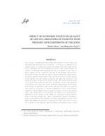 IMPACT OF ECONOMIC STATUS ON QUALITY OF LIFE IN CAREGIVERS OF PATIENTS WITH PRIMARY OSTEOARTHRITIS OF THE KNEE by Shahin Ghani, and Bhupinder Singh