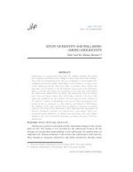 STUDY OF IDENTITY AND WELL BEING AMONG ADOLESCENTS by Alka and Nov Rattan Sharma