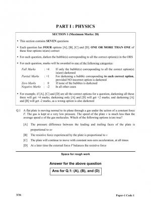 jee advanced paper 1