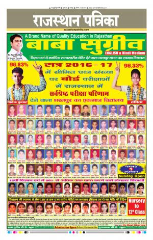Bharatpur City Rajasthan Patrika