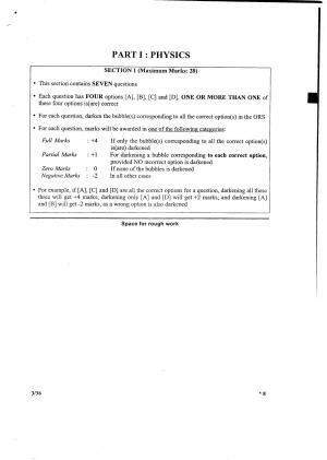 JEE Advanced 2017 Paper 1 Code 8
