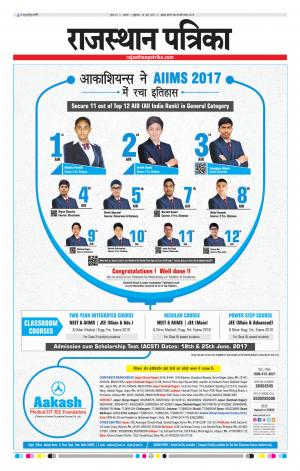 Alwar City Rajasthan Patrika