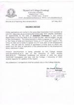 Job Notification / Results