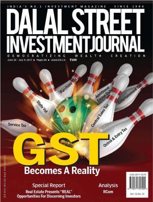 Dalal Street Investment Journal, Volume 32 Issue no 15, June 26, 2017