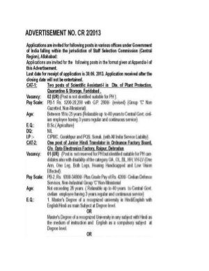 SSC Allahabad Recruitment 