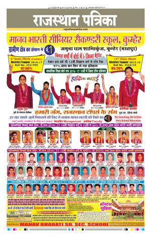 Bharatpur City Rajasthan Patrika