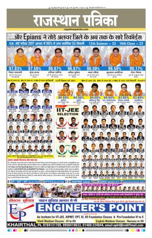 Alwar City Rajasthan Patrika