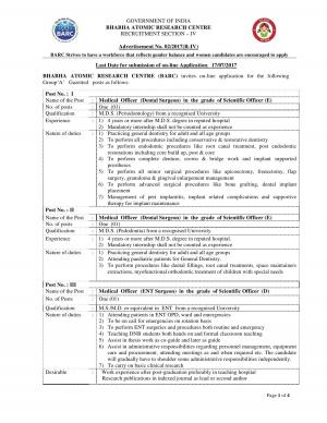 BARC Recruitment 2017 for 7 Vacancies for Medical Officer Posts