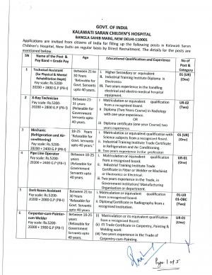 LHMC Recruitment 2017 for 8 Group C Posts