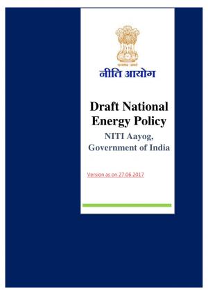 Draft National Energy Policy by NITI Aayog