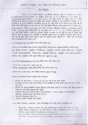 O/o Deputy Commissioner Recruitment 2017 for 28 Class IV Employee Posts