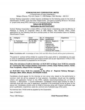 KONKAN RAILWAY CORPORATION LIMITED