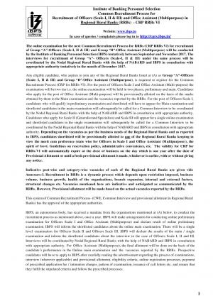 IBPS Recruitment 2017, 14000 Plus Vacancies for Officer and Office Assistant Posts 