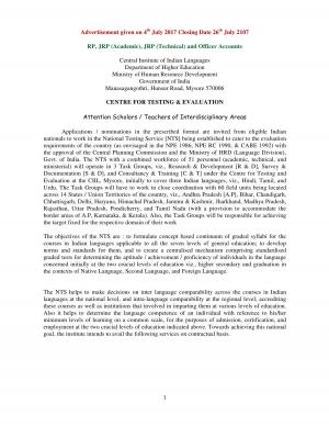 Central Institute of Indian Languages Recruitment 2017, Apply for 11 JRP and Other Posts  