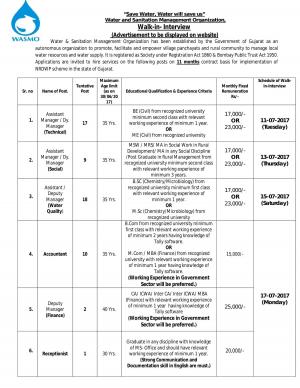 WASMO Recruitment 2017 for 57 Assistant Manager/Deputy Manager and Other Posts