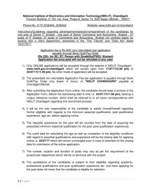 NIELIT Recruitment 2017 for 16 IT Analysts and Other Posts