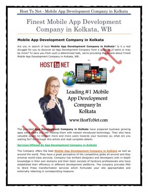 Mobile App Development Company in Kolkata