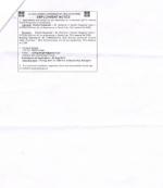 Job Notification / Results