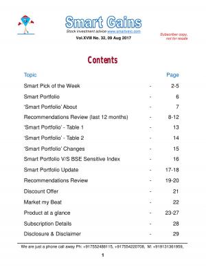 Smart Gains Aug 09, 2017 to Aug 15, 2017