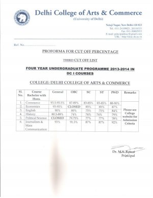 Delhi of Arts & Commerce college