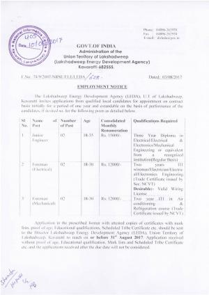 LEDA Recruitment 2017, Apply for Junior Engineer and Foreman Posts