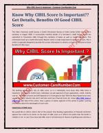 Why CIBIL Score Is Important