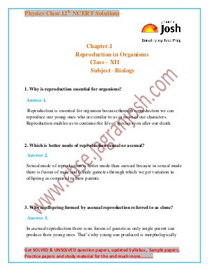 reproduction in organisms