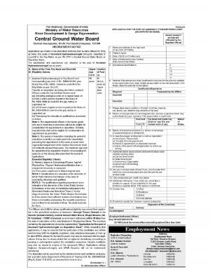 Central Ground Water Board Recruitment 2017 for 3 Assistant Hydrometeorologist Posts