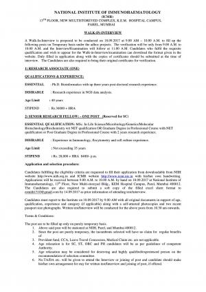 ICMR IIIM Recruitment 2017, Apply for Research Associate and SRF Posts