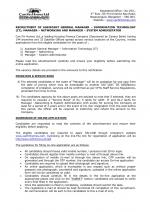 Job Notification / Results