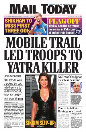 Mail Today issue September 15, 2017