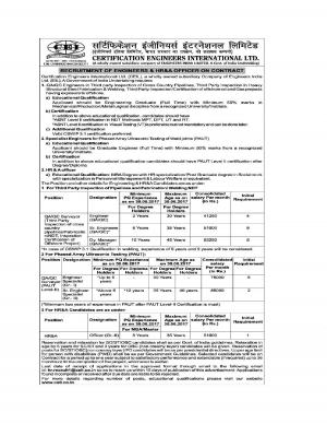 CEIL Recruitment 2017, Apply for 23 Sr/Dy Engineer and HR Assistant Posts  