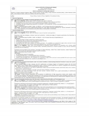 Sarkari Naukri at IIT, Bombay 6 Vacancies for SRF, JRF, PRE, APM & PRA Posts