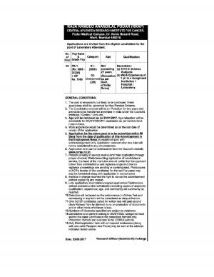 CARIC Recruitment 2017, Get Sarkari Naukri as Laboratory Attendant