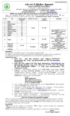 Sarkari Naukri|NLC India Recruitment 2017, 453 Vacancies for Tradesman Apprentice Posts
