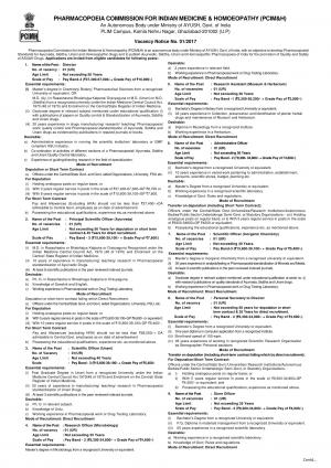 Sarkari Naukri for Scientists, Director, Research Asst & Other: 10 Vacancies Notified, PCIM&H Jobs