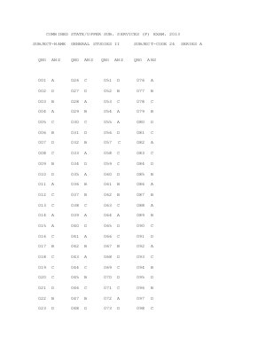 UPPCS Pre Exam 2013 General Studies Paper II Solution A